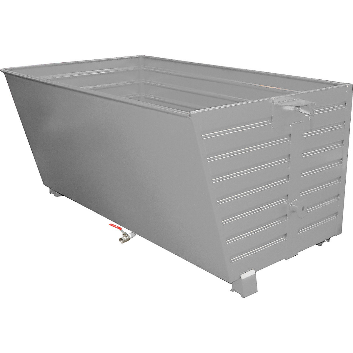 Container basculant și stivuibil pentru șpan BSS, cu inserție cu sită – eurokraft pro