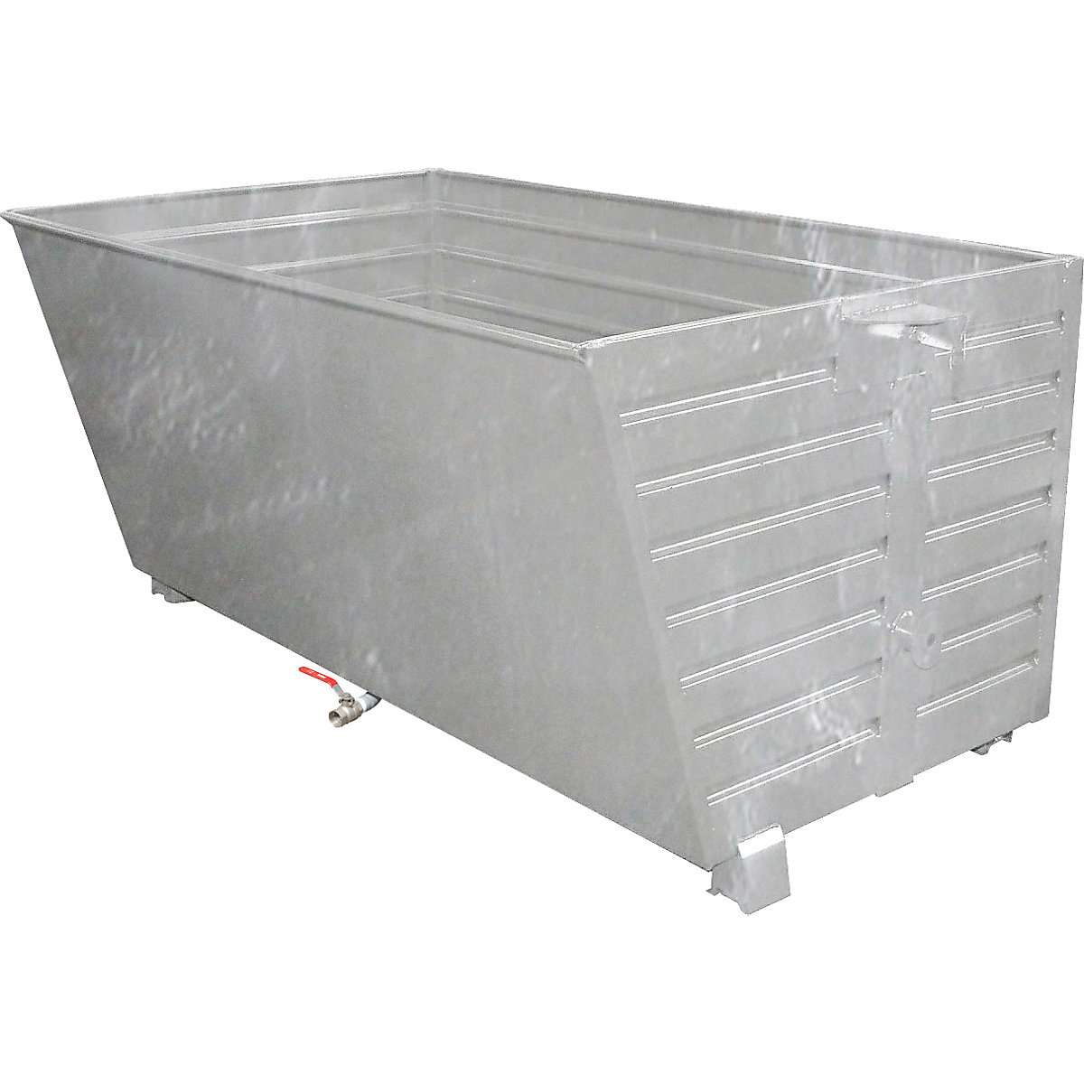 Container basculant și stivuibil pentru șpan BSS, cu inserție cu sită – eurokraft pro