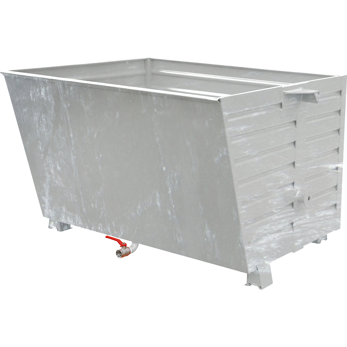 Container basculant și stivuibil pentru șpan BSL – eurokraft pro, volum 1,5 m³, zincat la cald-1