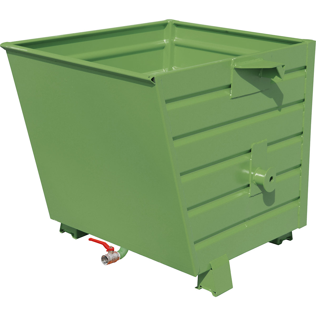 EUROKRAFTpro – Container basculant și stivuibil pentru șpan BSS, volum 0,55 m³, verde reseda