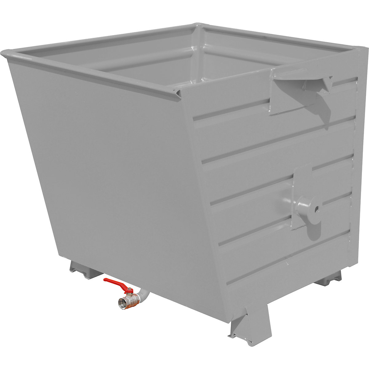 EUROKRAFTpro – Container basculant și stivuibil pentru șpan BSS, volum 0,55 m³, gri șobolan