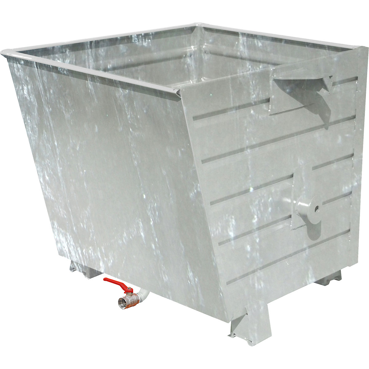 EUROKRAFTpro – Container basculant și stivuibil pentru șpan BSS, volum 0,55 m³, zincat la cald