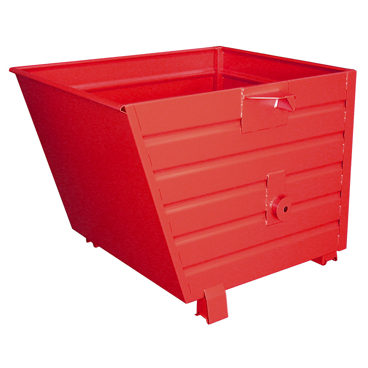 Container basculant – eurokraft pro, volum 0,9 m³, roșu  RAL 3000-8