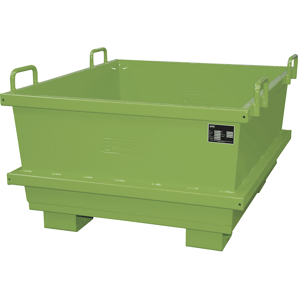Container universal – eurokraft pro, volum 0,5 m³, verde reseda