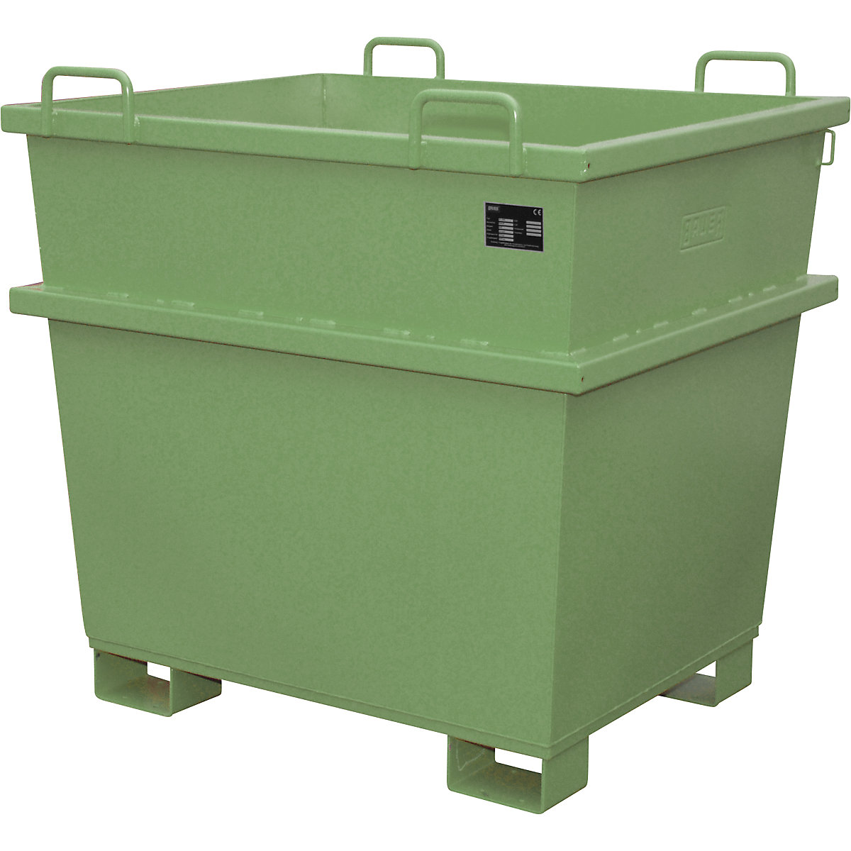 Container universal – eurokraft pro, volum 1 m³, verde reseda, minimum 2 buc.