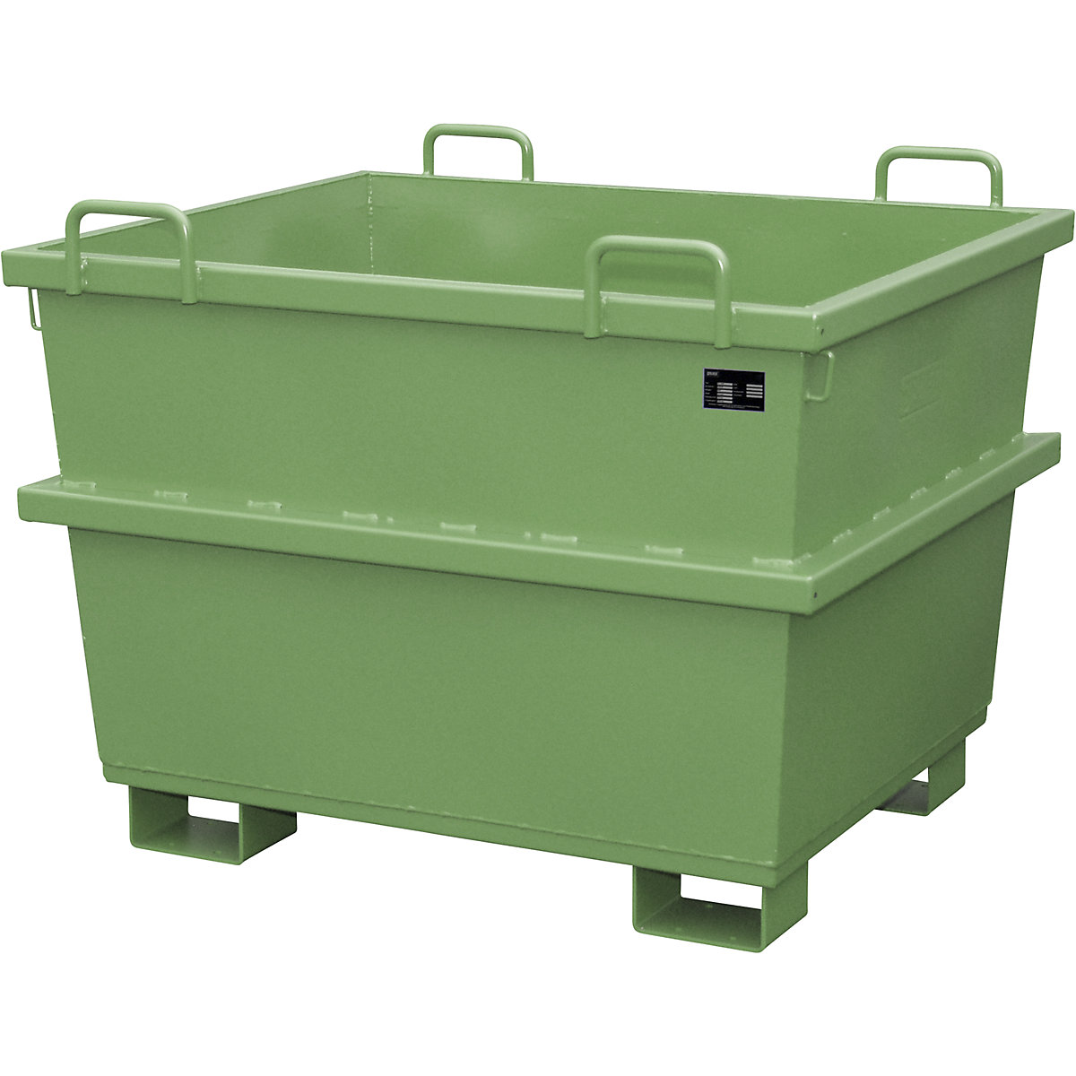 Container universal – eurokraft pro, volum 0,75 m³, verde reseda, minimum 2 buc.