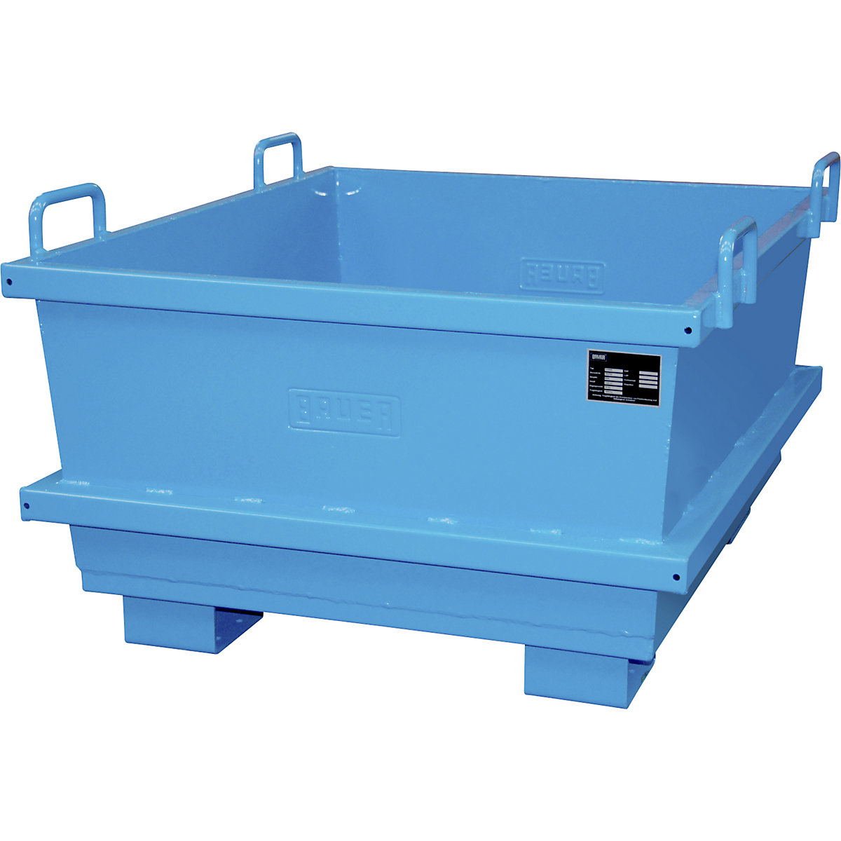 Container universal – eurokraft pro, volum 0,5 m³, albastru deschis