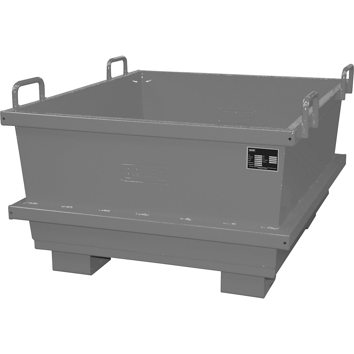 Container universal – eurokraft pro, volum 0,5 m³, gri șobolan, minimum 2 buc.