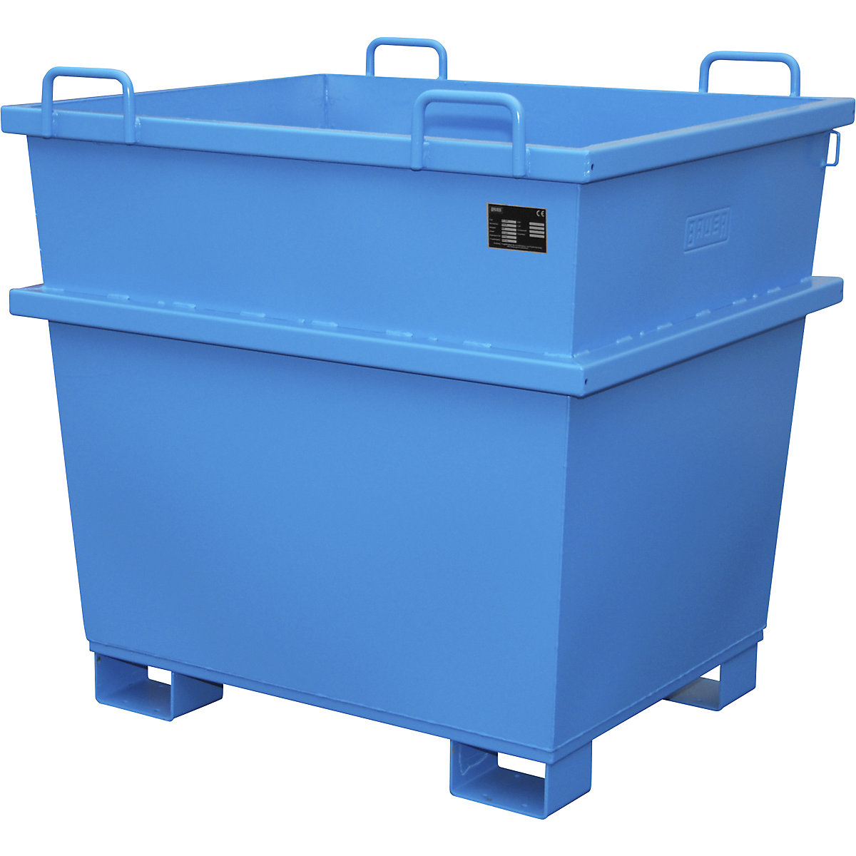 Container universal – eurokraft pro, volum 1 m³, albastru deschis, minimum 2 buc.