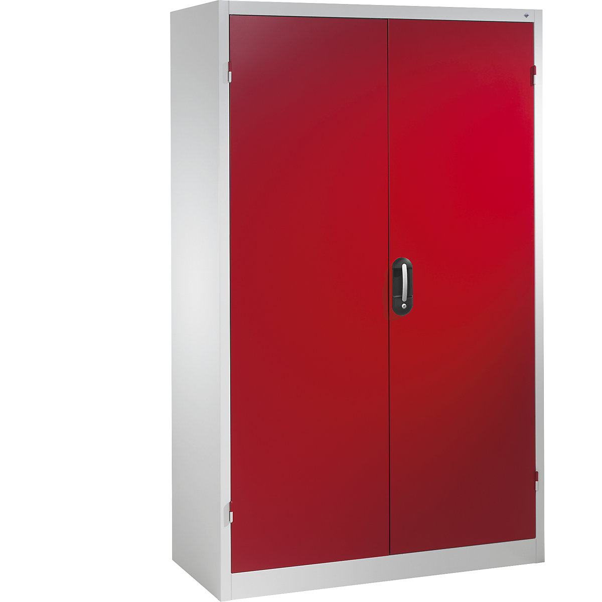 Veľkopriestorová skriňa extra vysoká – C+P, v x š 1950 x 1200 mm, hĺbka 500 mm, dvere rubínová červená-12