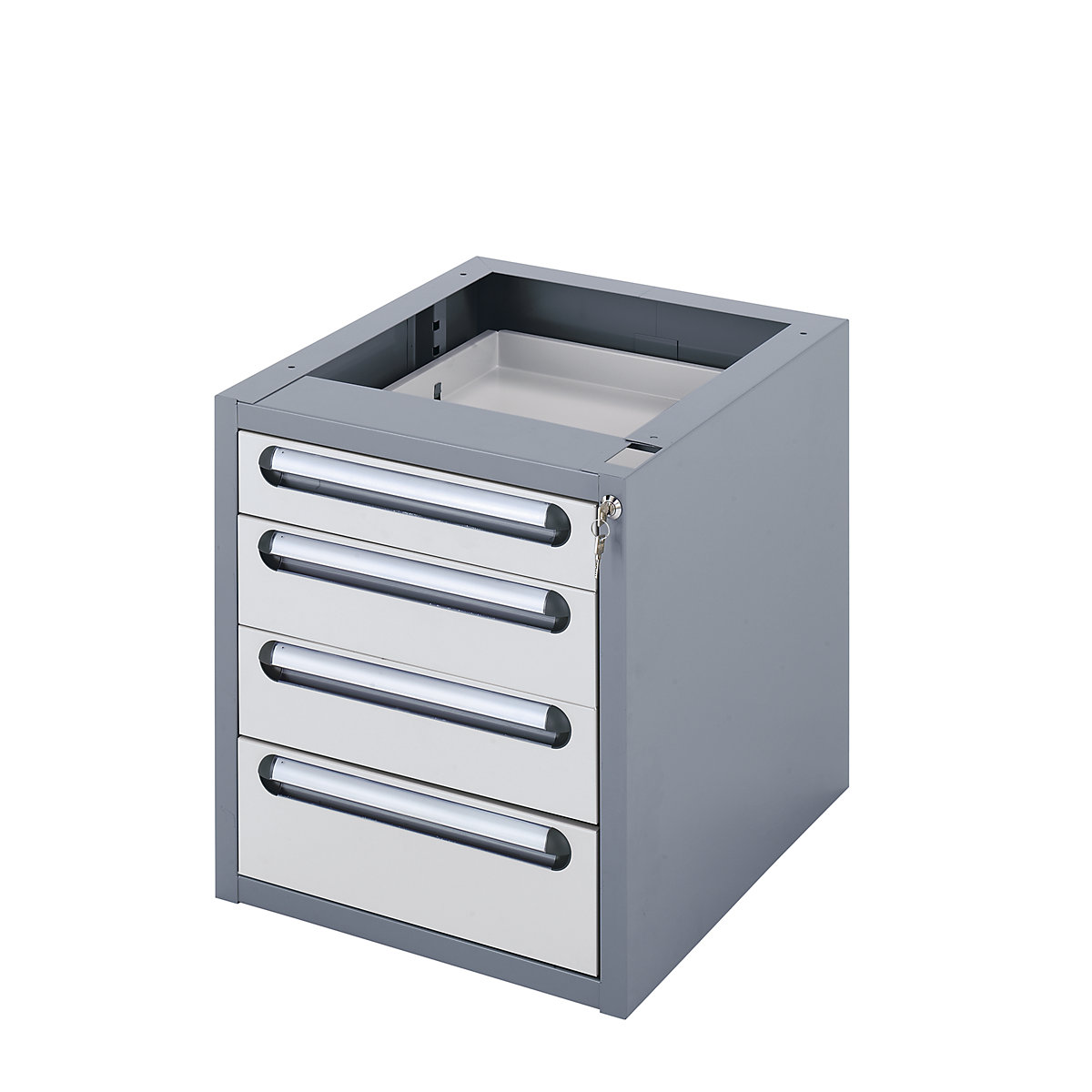 Závesný zásuvkový blok – RAU, pre systémové pracovisko, zásuvky 1 x 90, 2 x 120, 1 x 150 mm-2