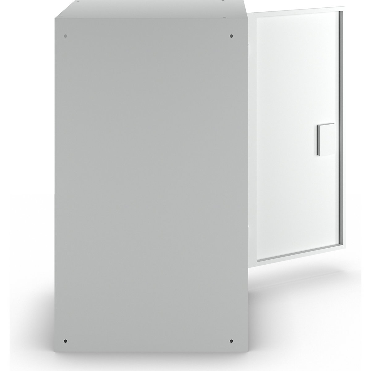 Skříň s otočnými dveřmi, 2 police – LISTA (Obrázek výrobku 2)-1