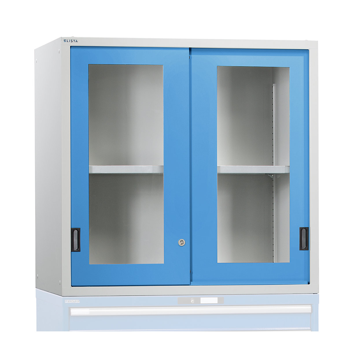 Nástavná skříň s posuvnými dveřmi - LISTA
