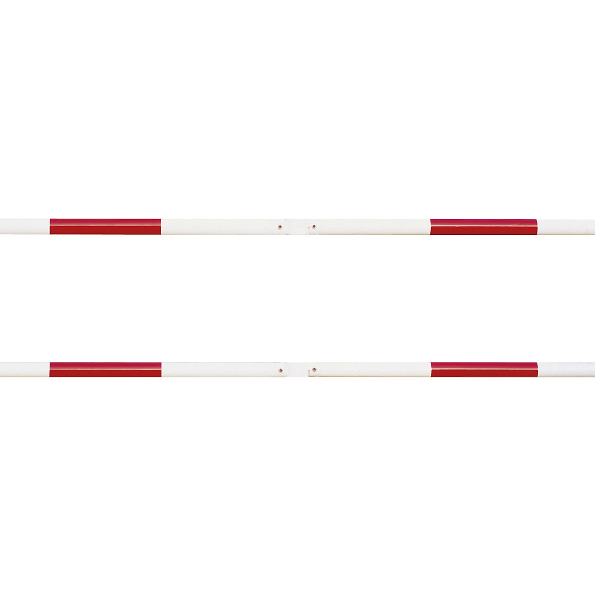 System poręczy, Ø rurki poprzecznej 60 mm, czerwony/biały, dł. 1000 mm