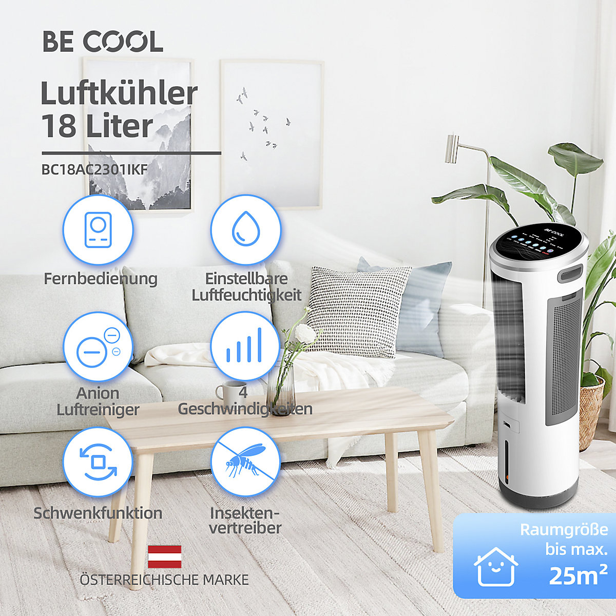 Air cooler with insect repellent (Product illustration 3)-2