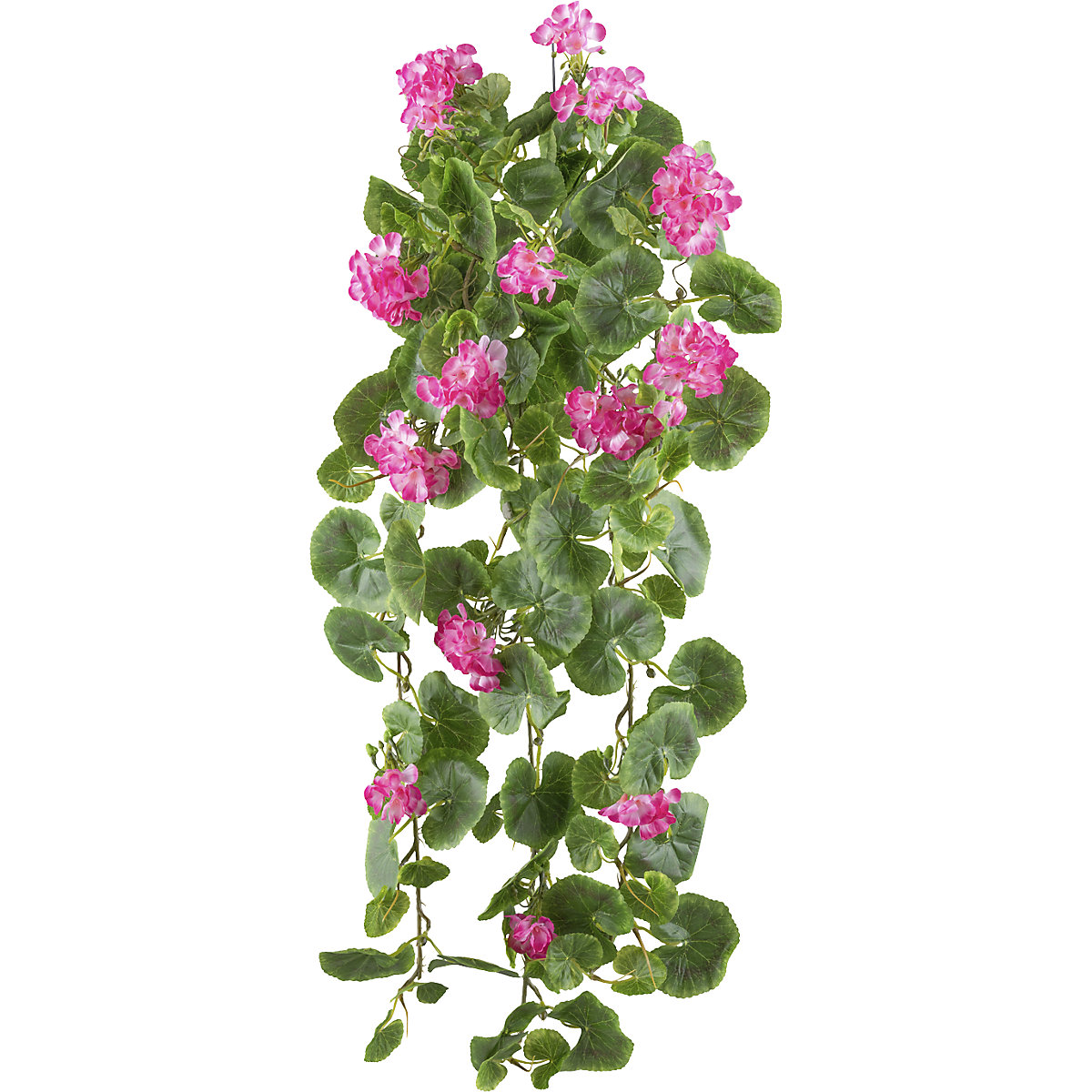Artificial Geranium hanging plant
