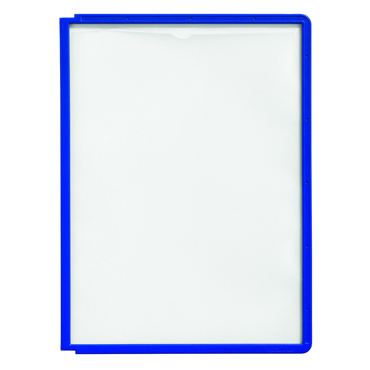 Clear view panel with profiled frame – DURABLE, for A4, pack of 10, blue-3
