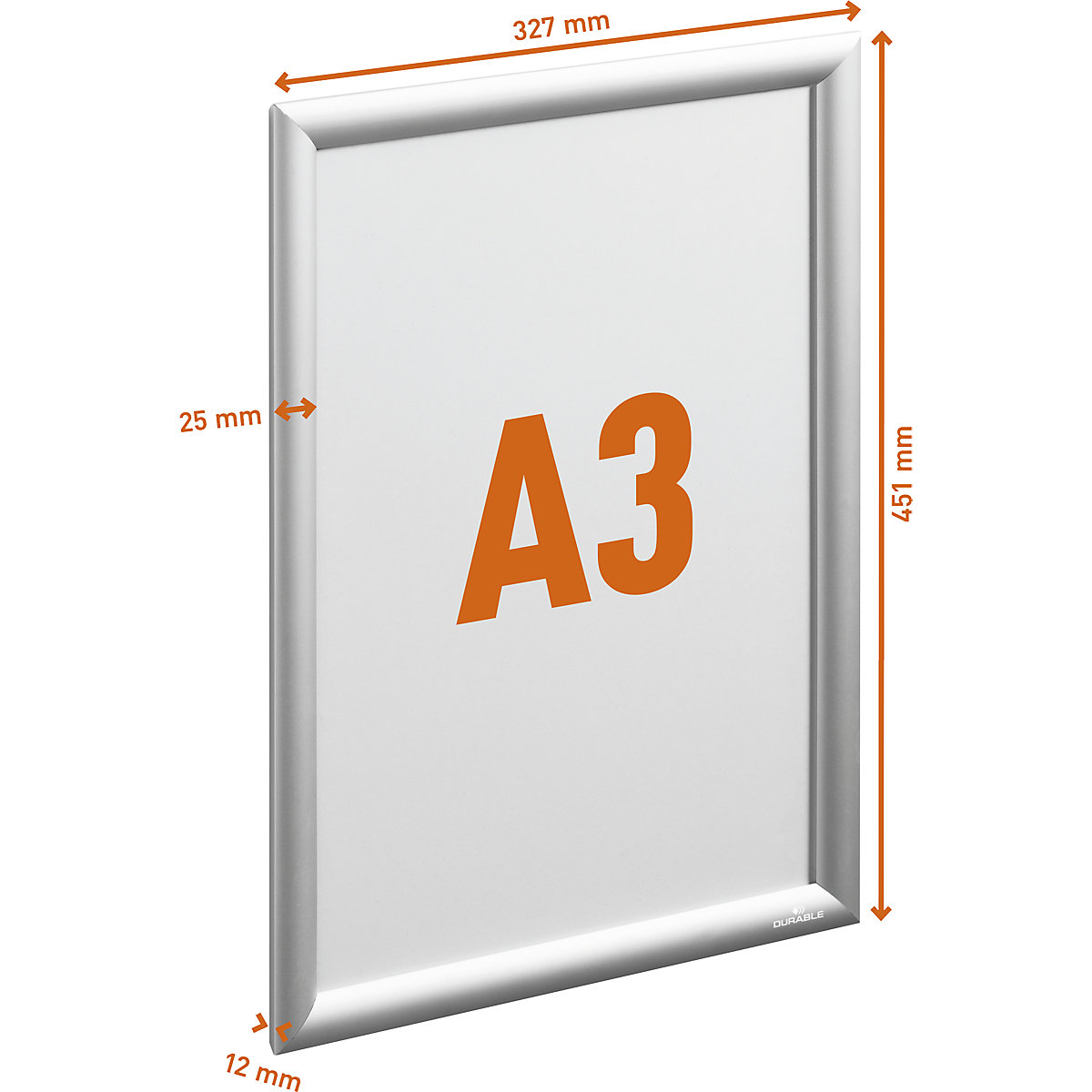 Snap frame aluminium – DURABLE
