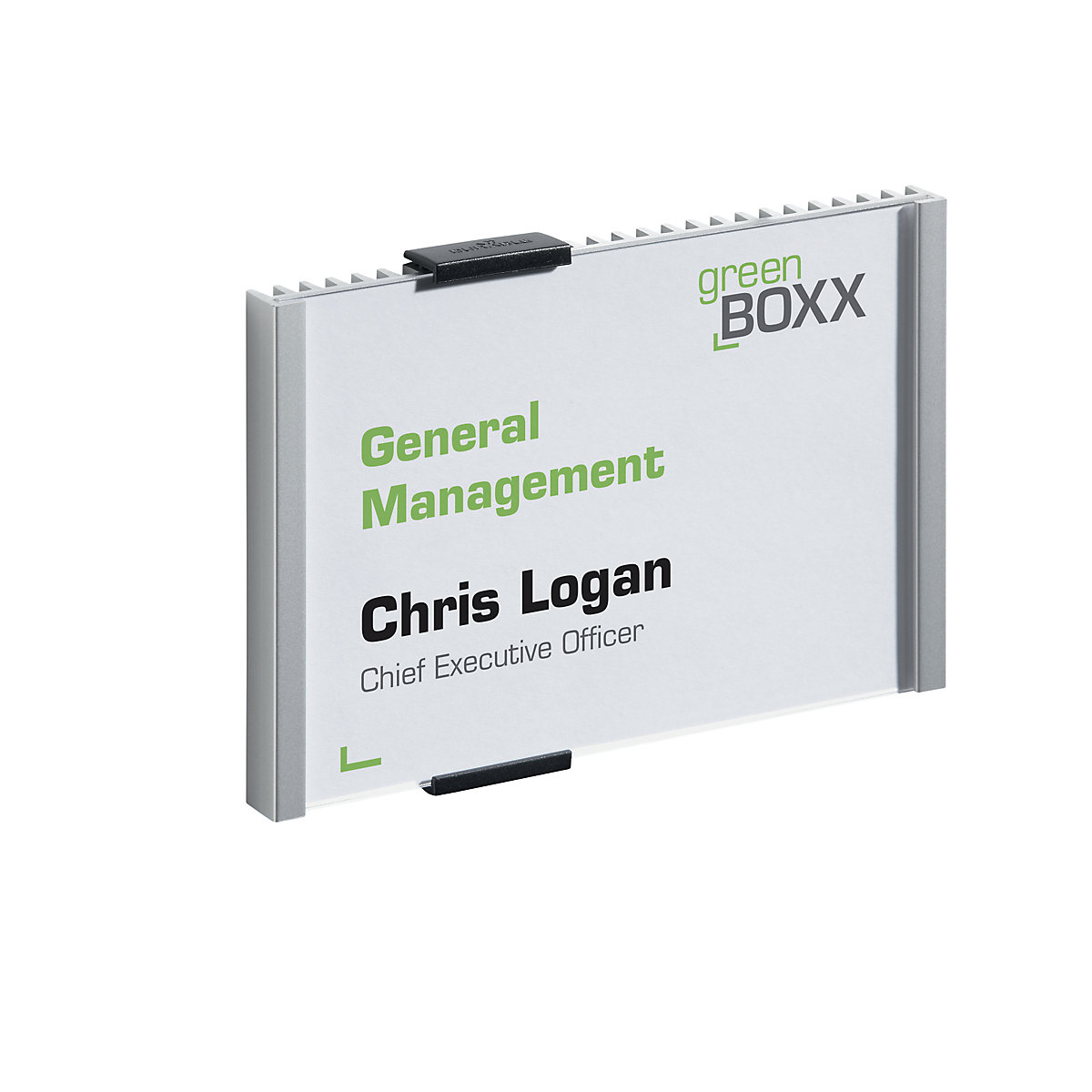 Door sign, ribbed design with acrylic cover plate - DURABLE