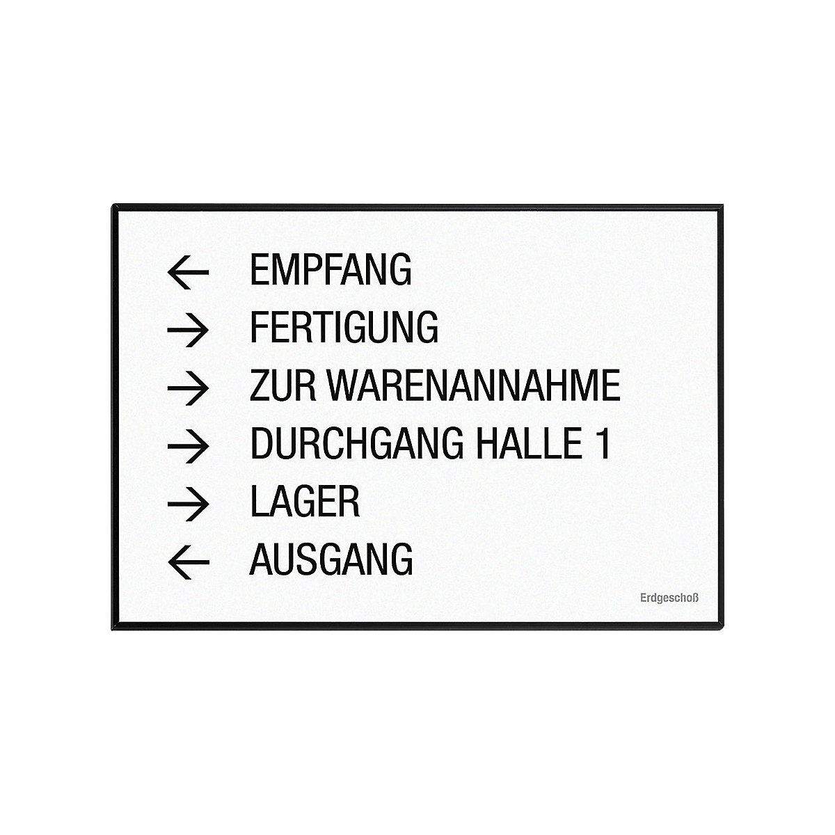 MADRID Black Line™ direction sign