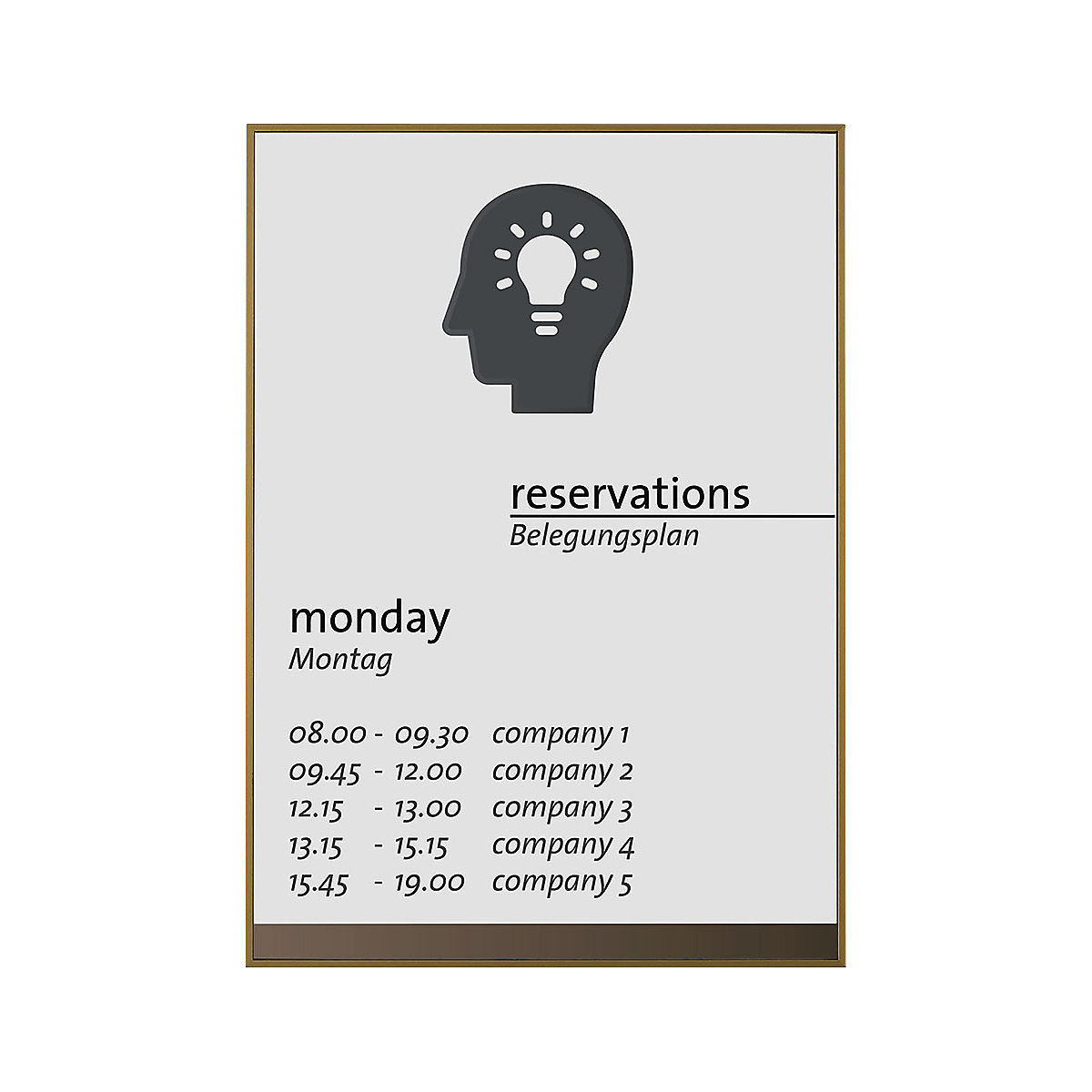 MADRID Bronze Line™ direction sign