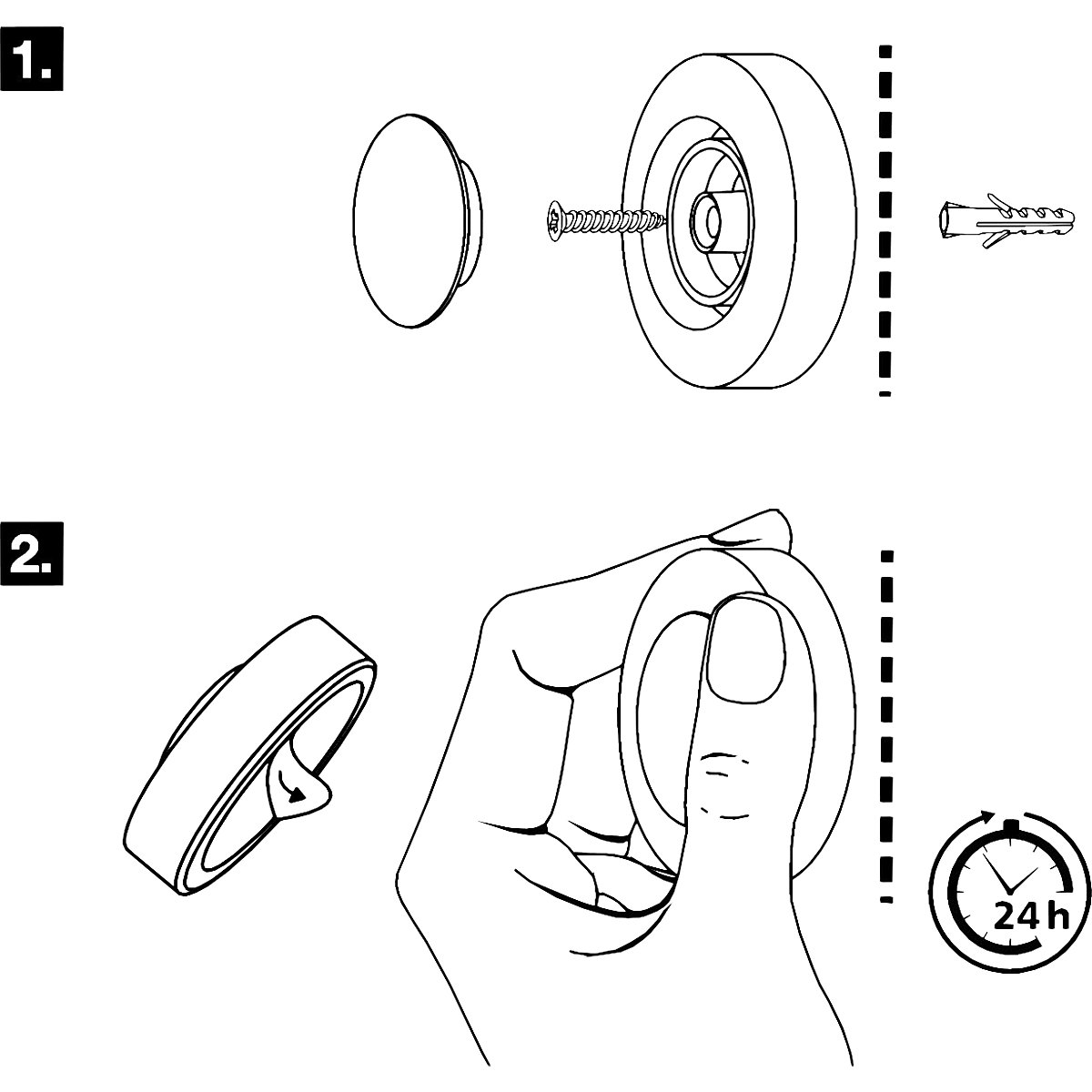 Designer wall mounted door stopper – Wagner (Product illustration 3)-2