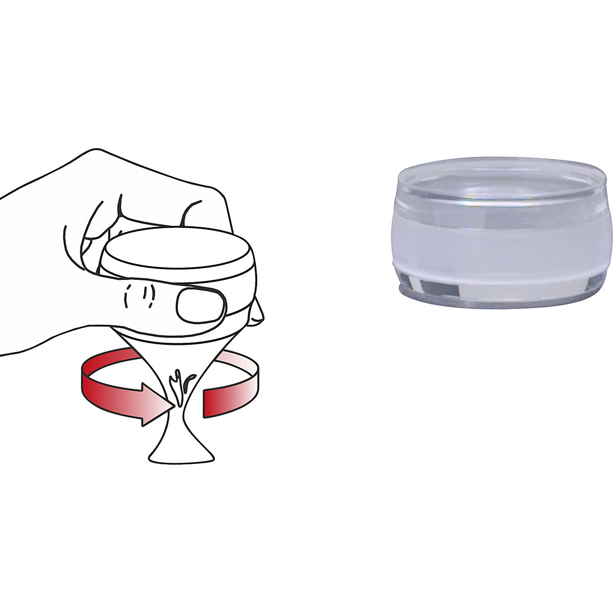 Floor mounted door stopper – Wagner (Product illustration 4)-3