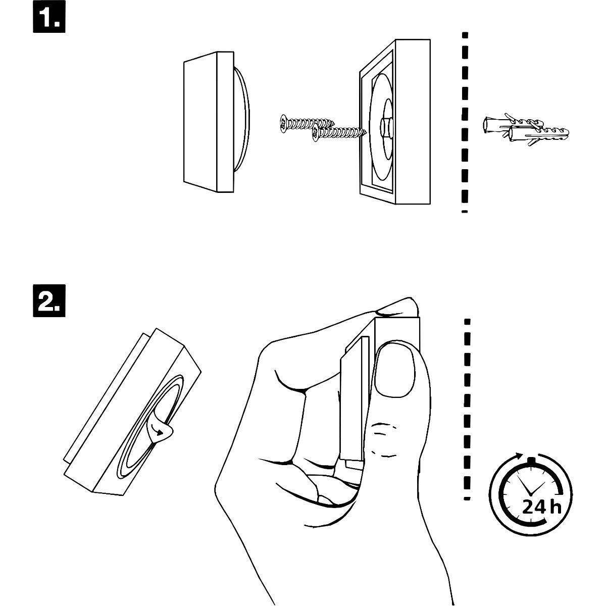 Wall mounted door stopper – Wagner (Product illustration 3)-2