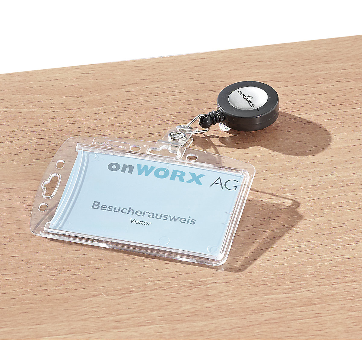 Card holder with retractable leash – DURABLE (Product illustration 2)-1