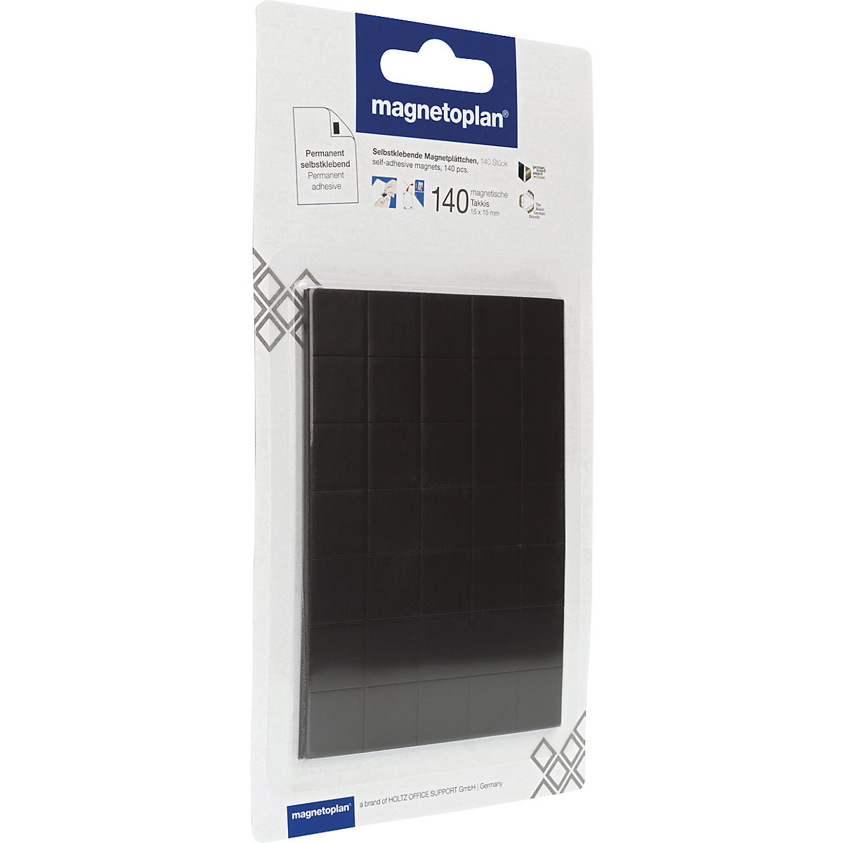 Adhesive corners, magnetic - magnetoplan