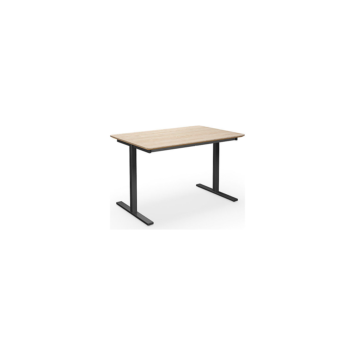 DUO-T Trend multi-purpose desk, straight tabletop, rounded corners
