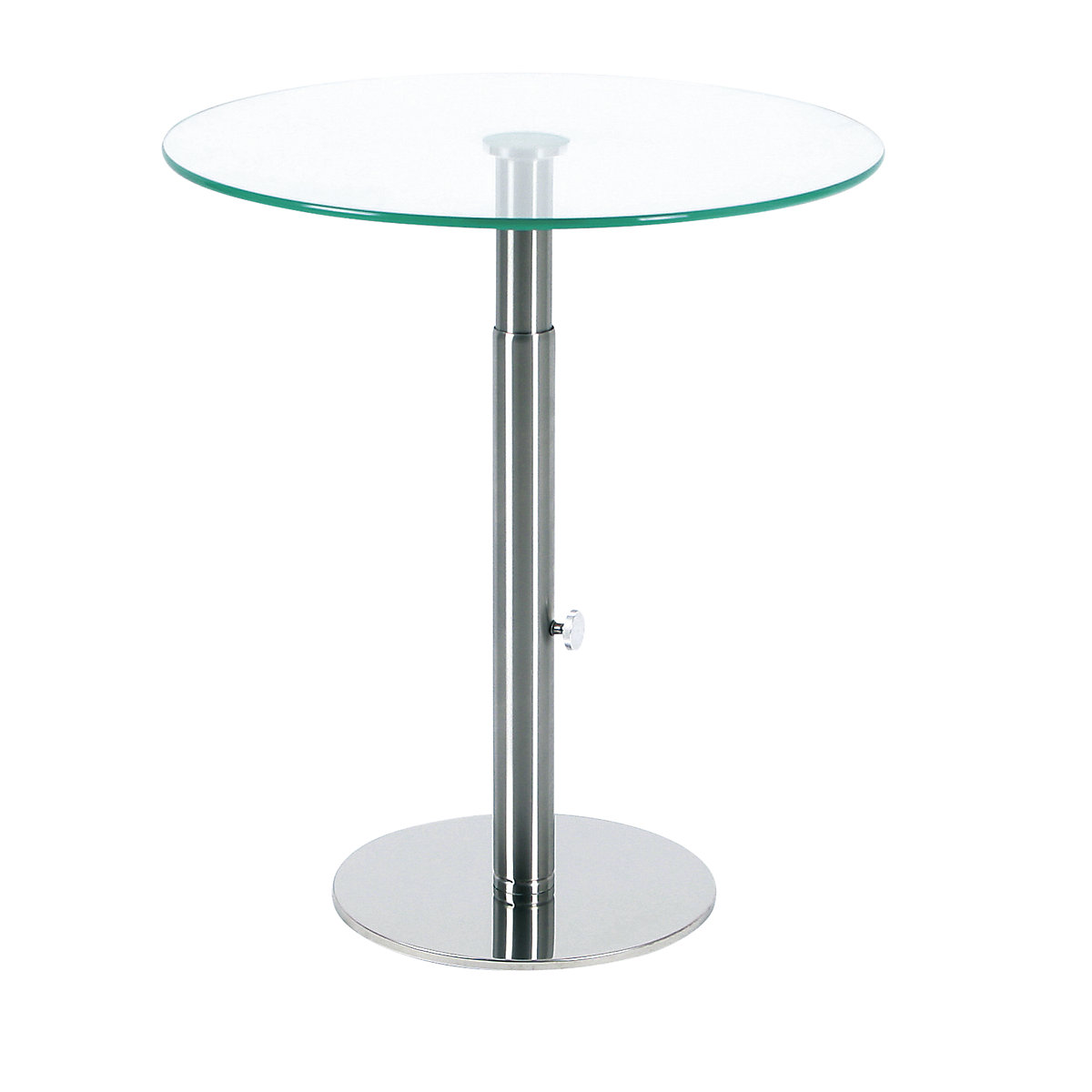 Side table, height adjustable