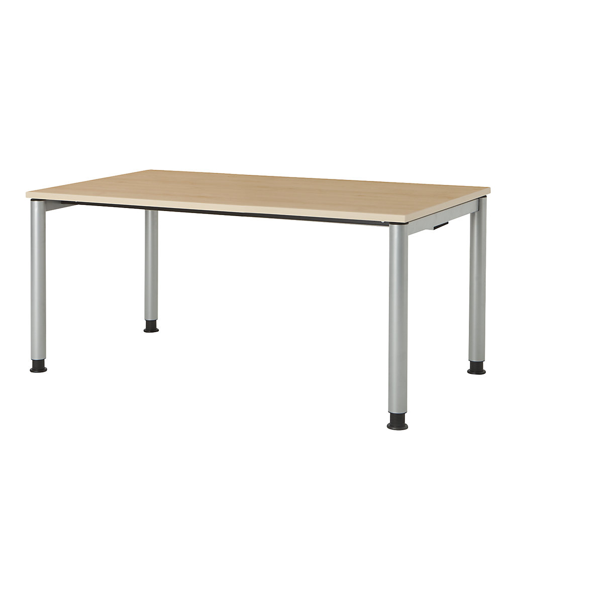 Rectangular table, round tube foot - mauser