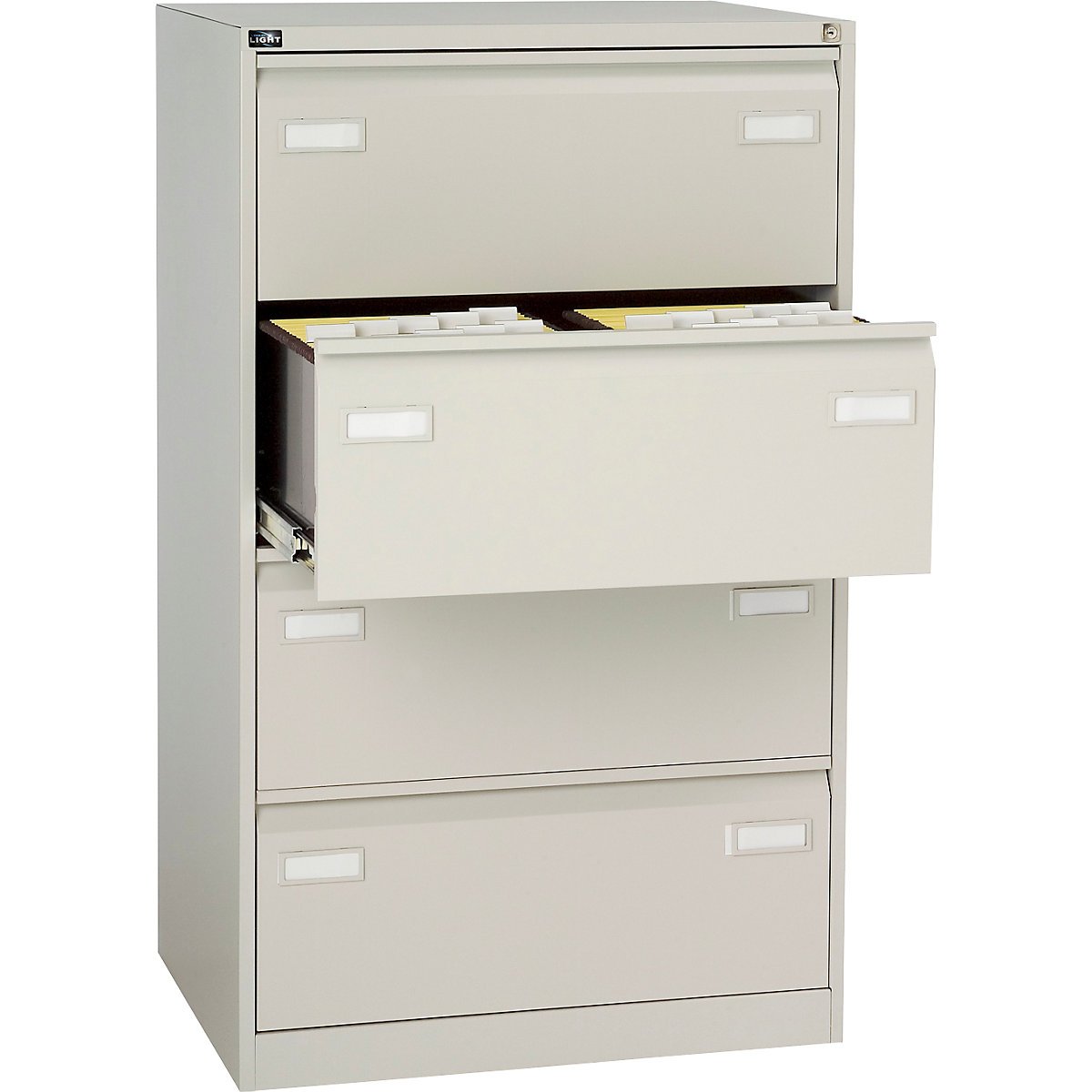 LIGHT suspension file cabinet, 2-track – BISLEY (Product illustration 3)-2