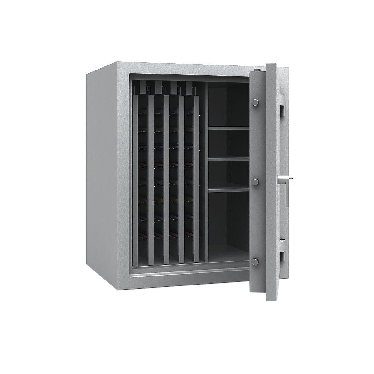 Key safe with extendable intermediate panels