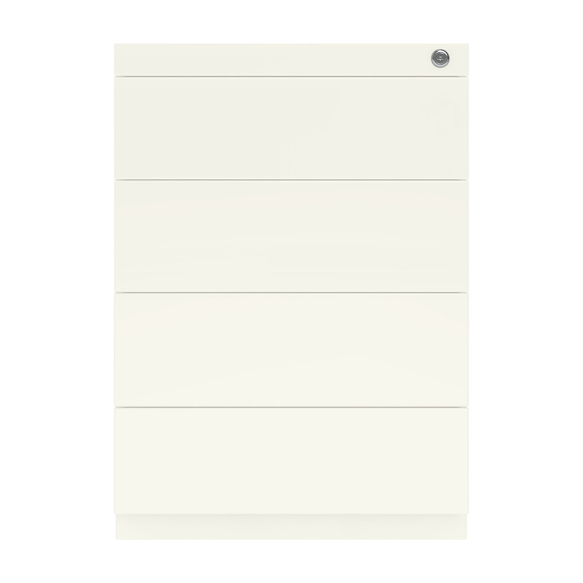 Note™ fixed pedestal, with 4 universal drawers – BISLEY (Product illustration 2)-1