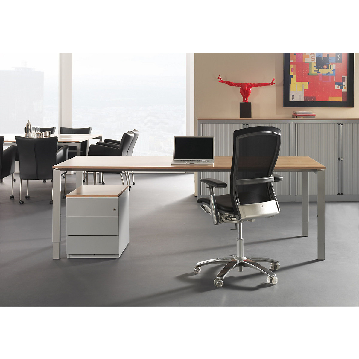 Note™ mobile drawer unit, with 3 universal drawers – BISLEY (Product illustration 3)-2