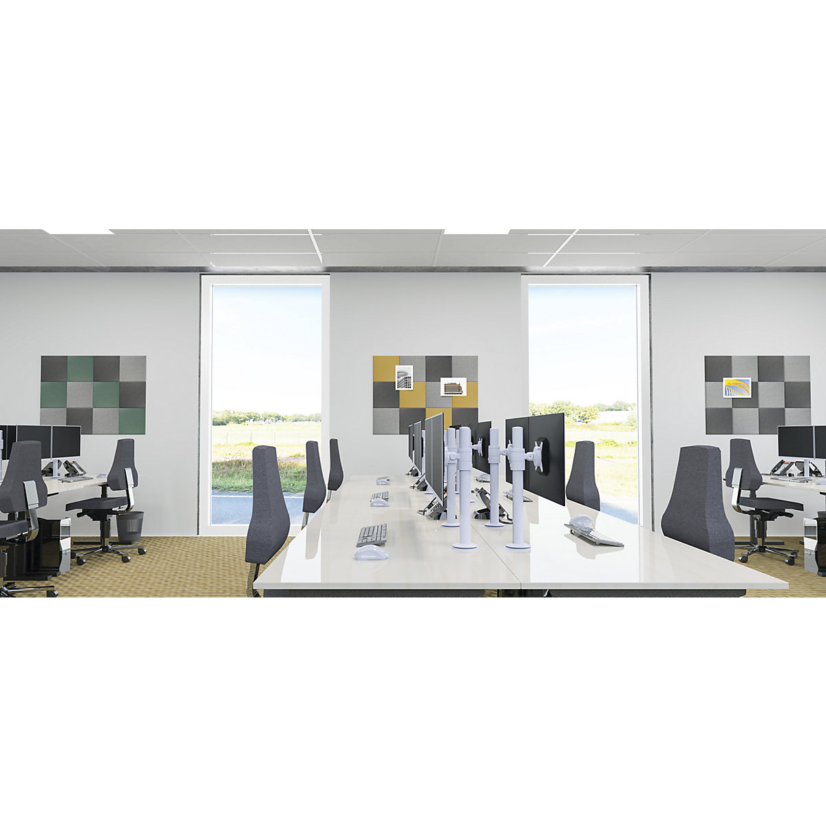 Acoustic wall tile – eurokraft basic (Product illustration 3)-2