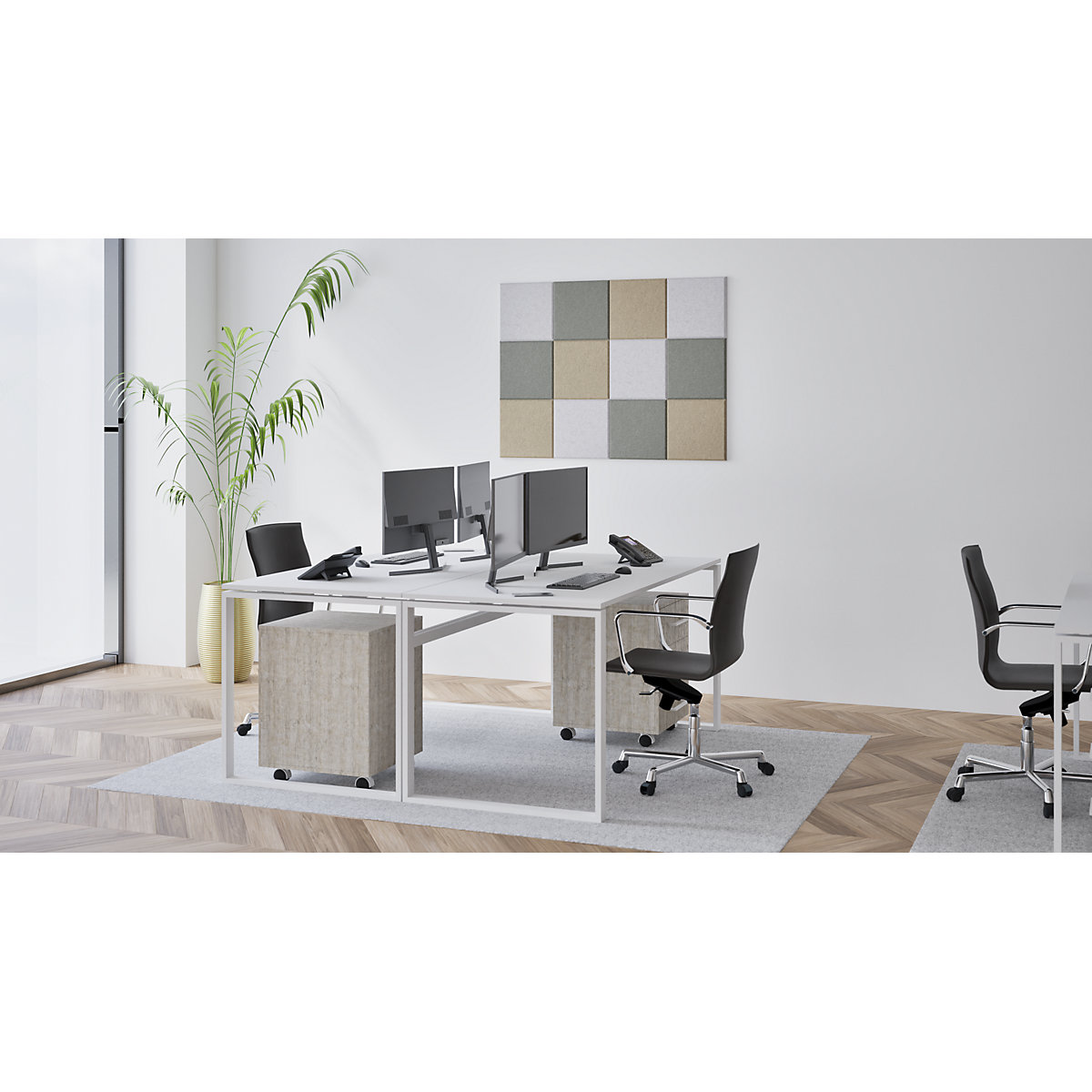 Acoustic wall tile – eurokraft basic (Product illustration 5)-4