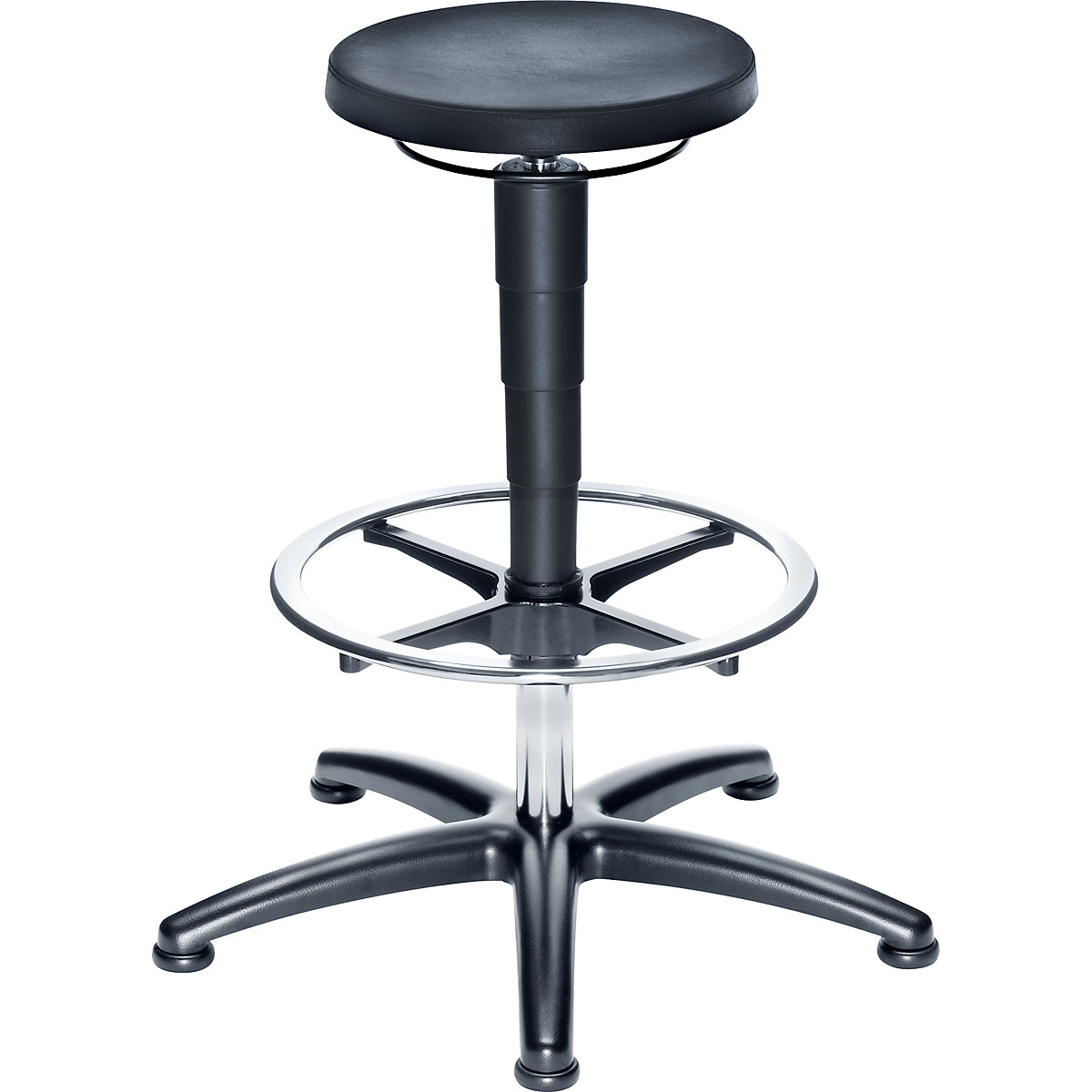 Industrial stool with gas lift height adjustment - eurokraft pro