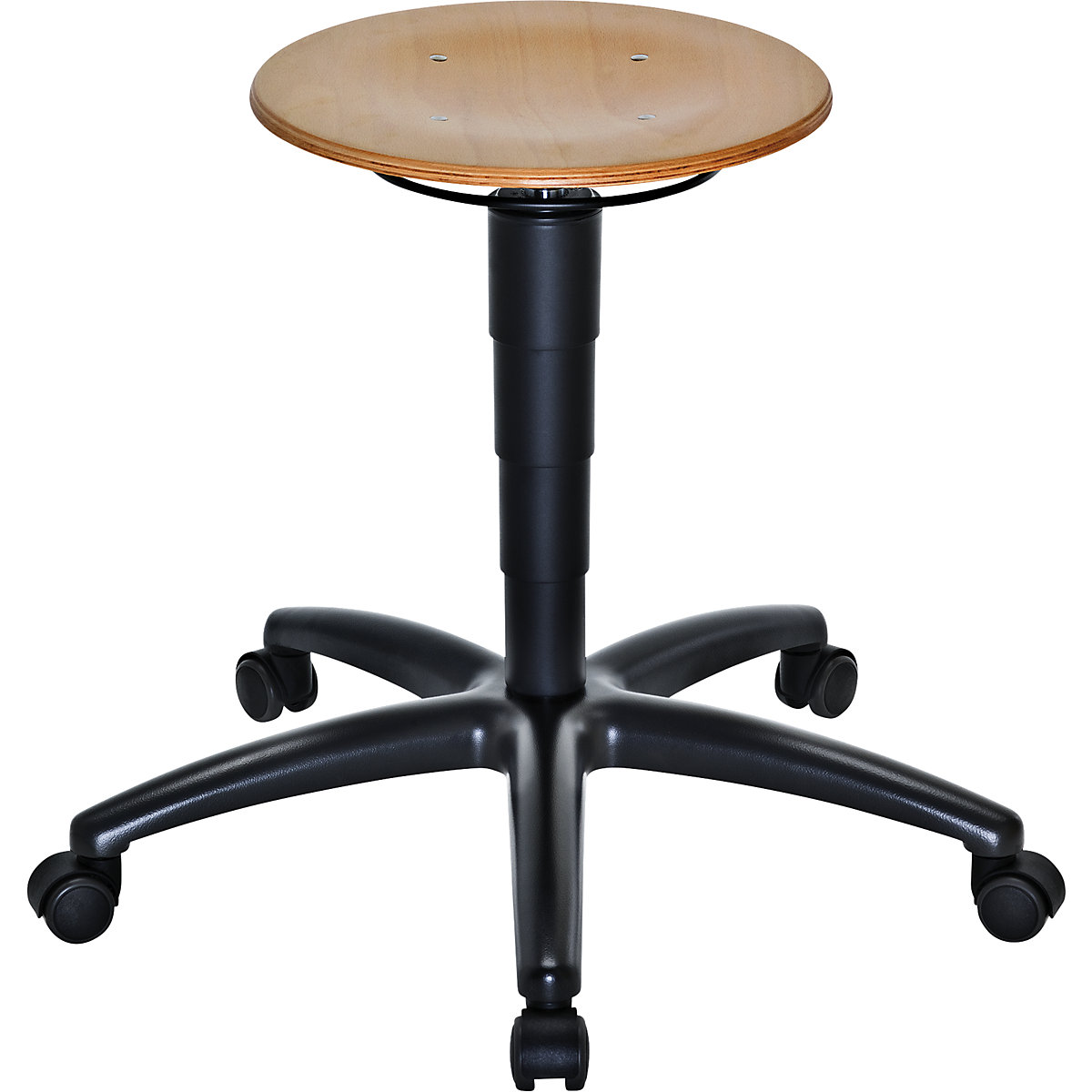 Industrial stool with gas lift height adjustment - eurokraft pro