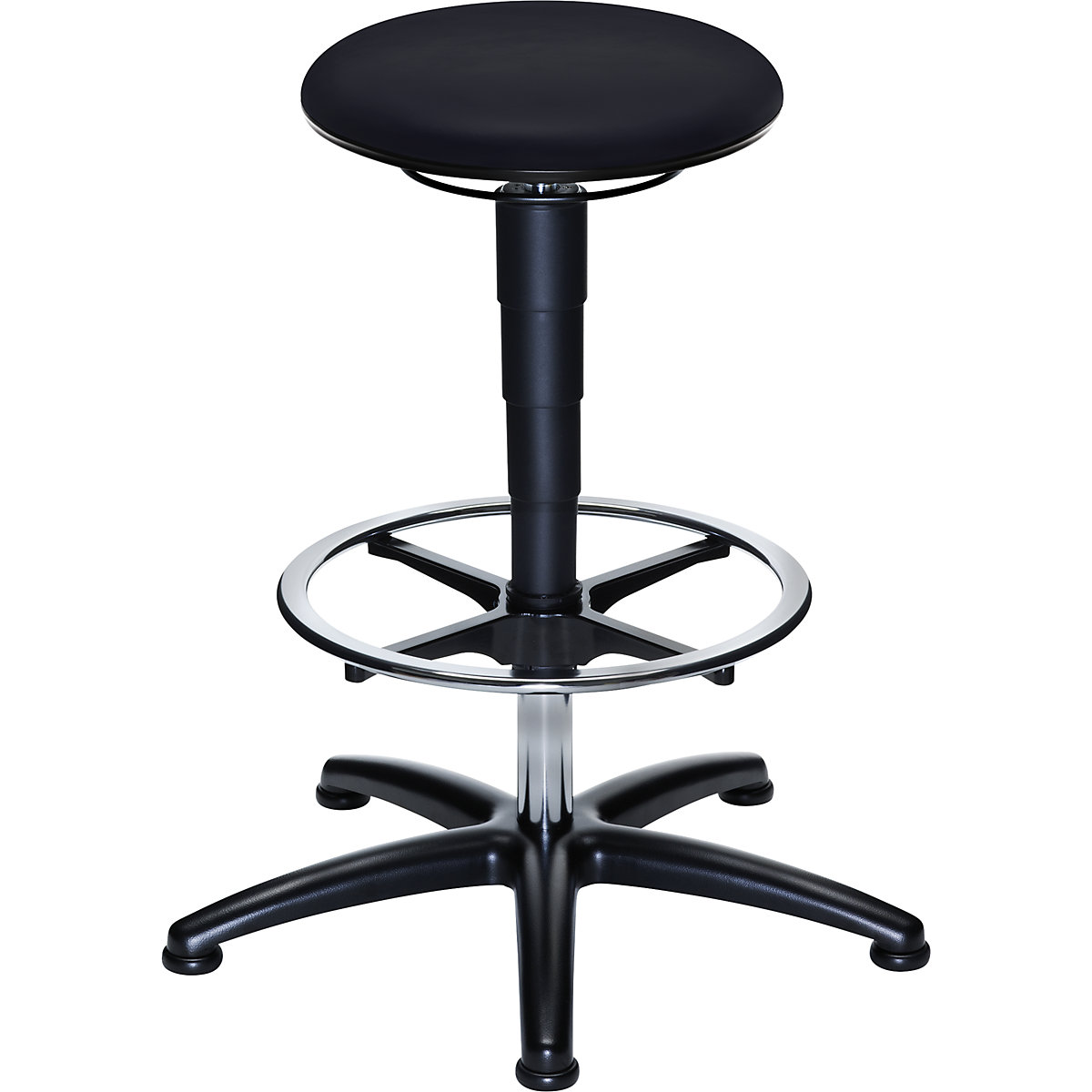 Industrial stool with gas lift height adjustment - eurokraft pro