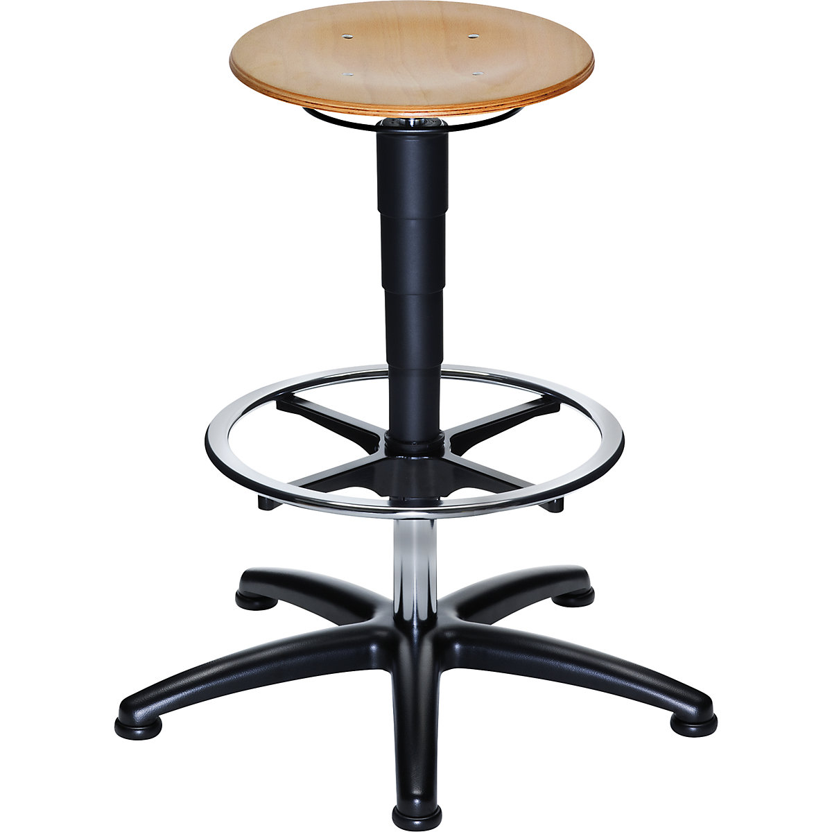 Industrial stool with gas lift height adjustment - eurokraft pro