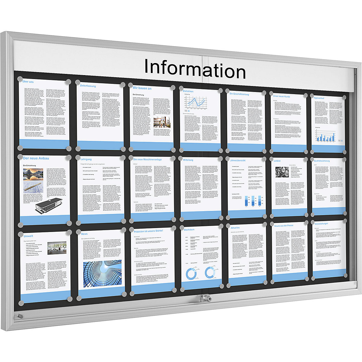 Sliding door display case