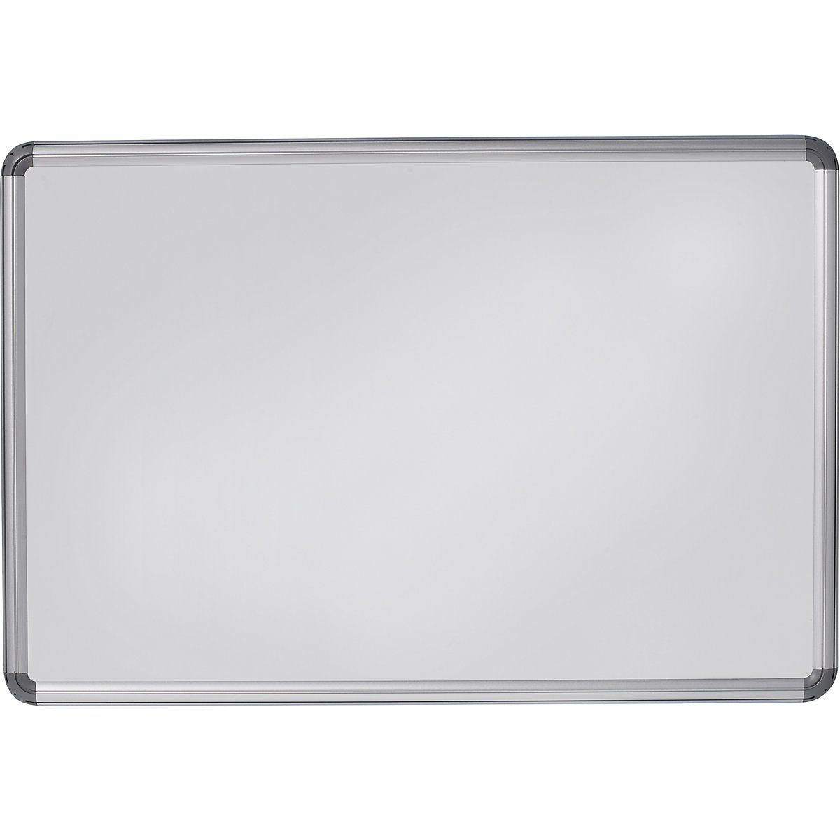 Designer notice board – eurokraft pro, sheet steel, painted, WxH 1200 x 900 mm, white-1