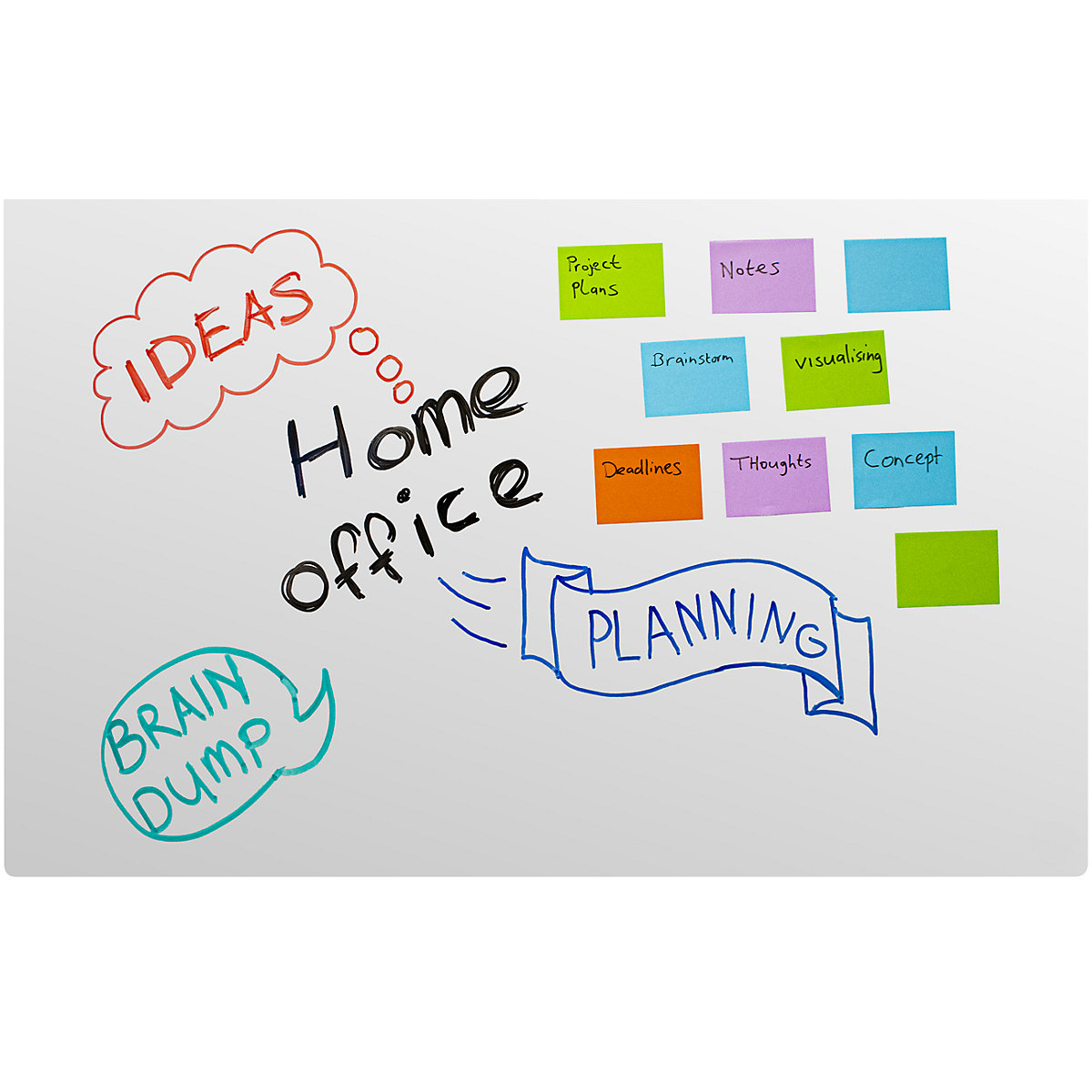 Whiteboard, frameless – SMIT VISUAL (Product illustration 6)-5