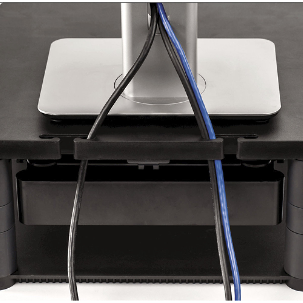 Fellowes Graphite Premium Monitor Riser Plus (Product illustration 5)-4