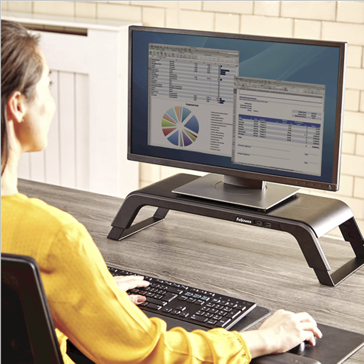 Fellowes Hana Monitor Support (Product illustration 5)-4