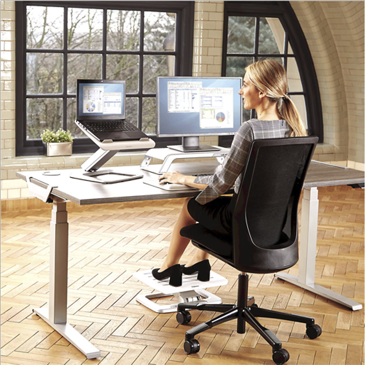 Fellowes Hana Monitor Support (Product illustration 6)-5