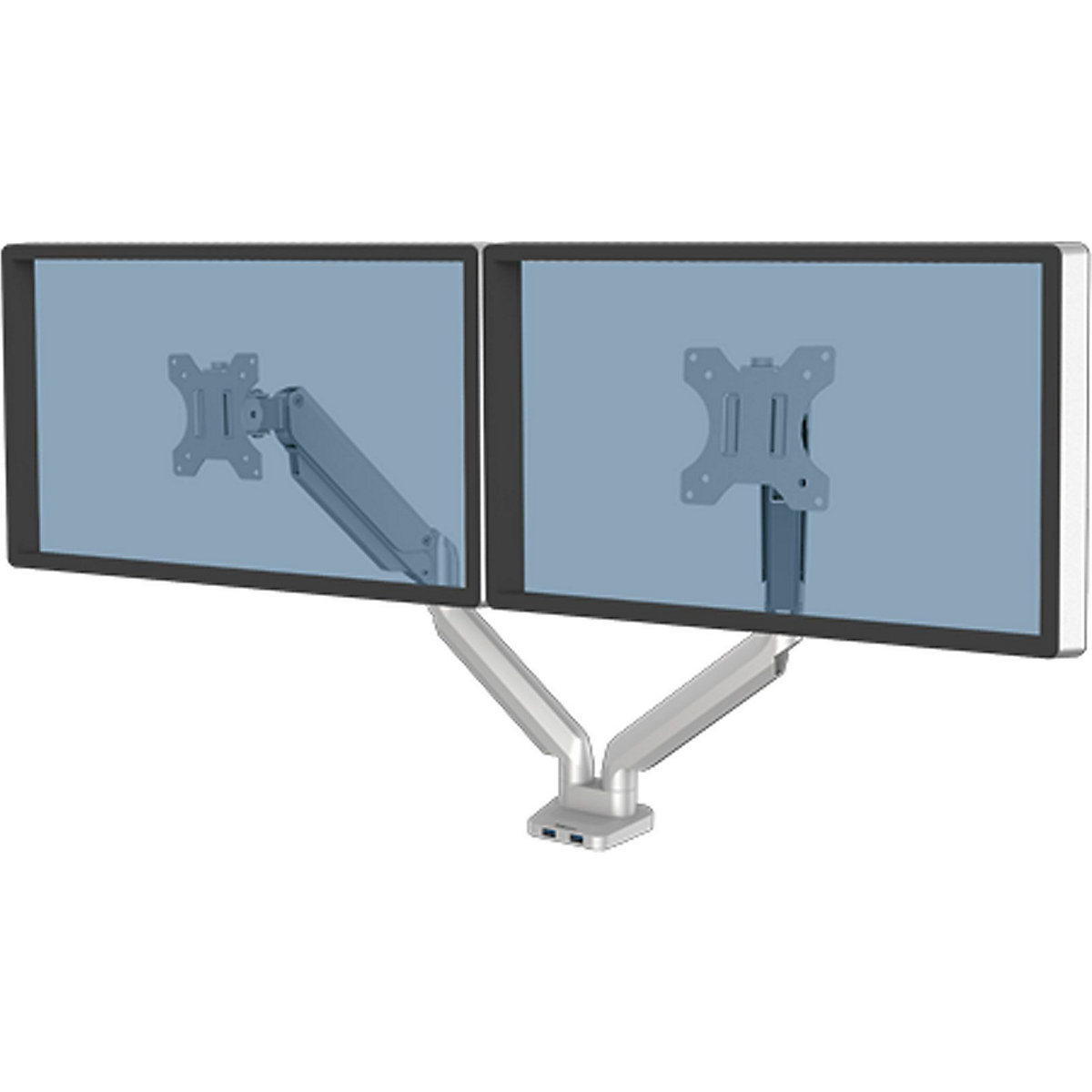 Fellowes Platinum Series Dual Monitor Arm, Fellowes Platinum Series Dual Monitor Arm, Fellowes Platinum Series Dual Monitor Arm | Silver-6